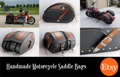 Handmade Motorcycle Saddle Bags and Accessories